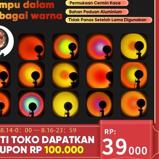 Gratis Ongkir!! KODE-288 Lampu sunset lamp 4 in 1 murahproyeksi LED