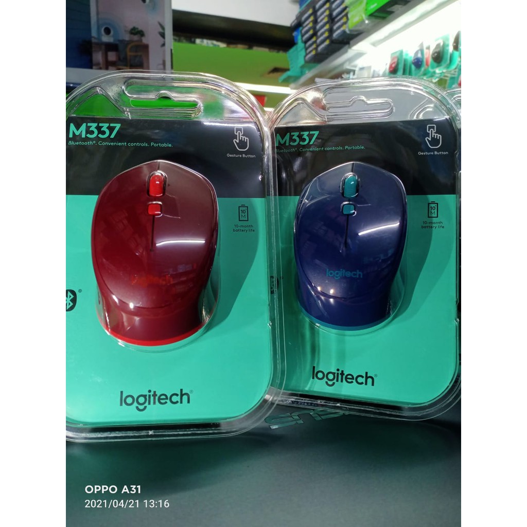 Mouse Bluetooth Logitech M337 Bluetooth Mouse - Android, Mac, Windows original 100% garansi resmi