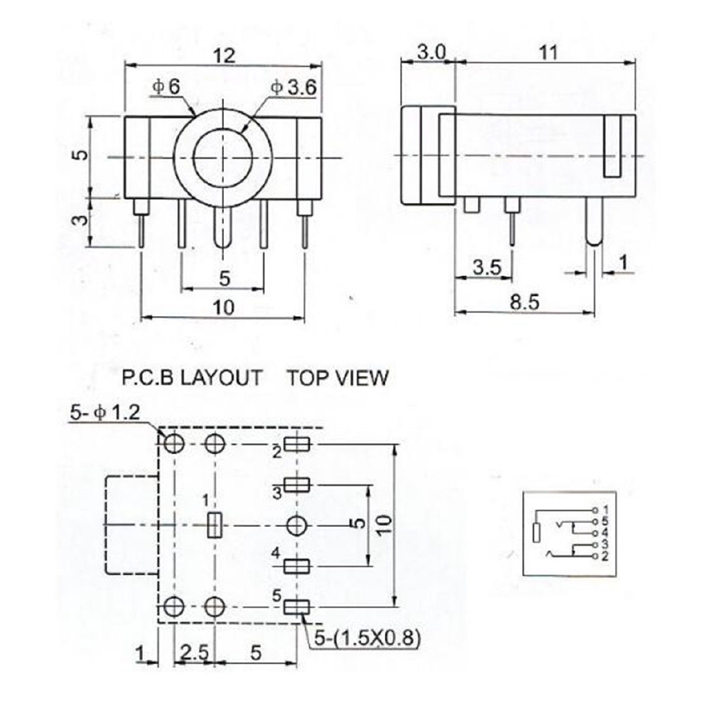 Female Audio Jack-3.5mm