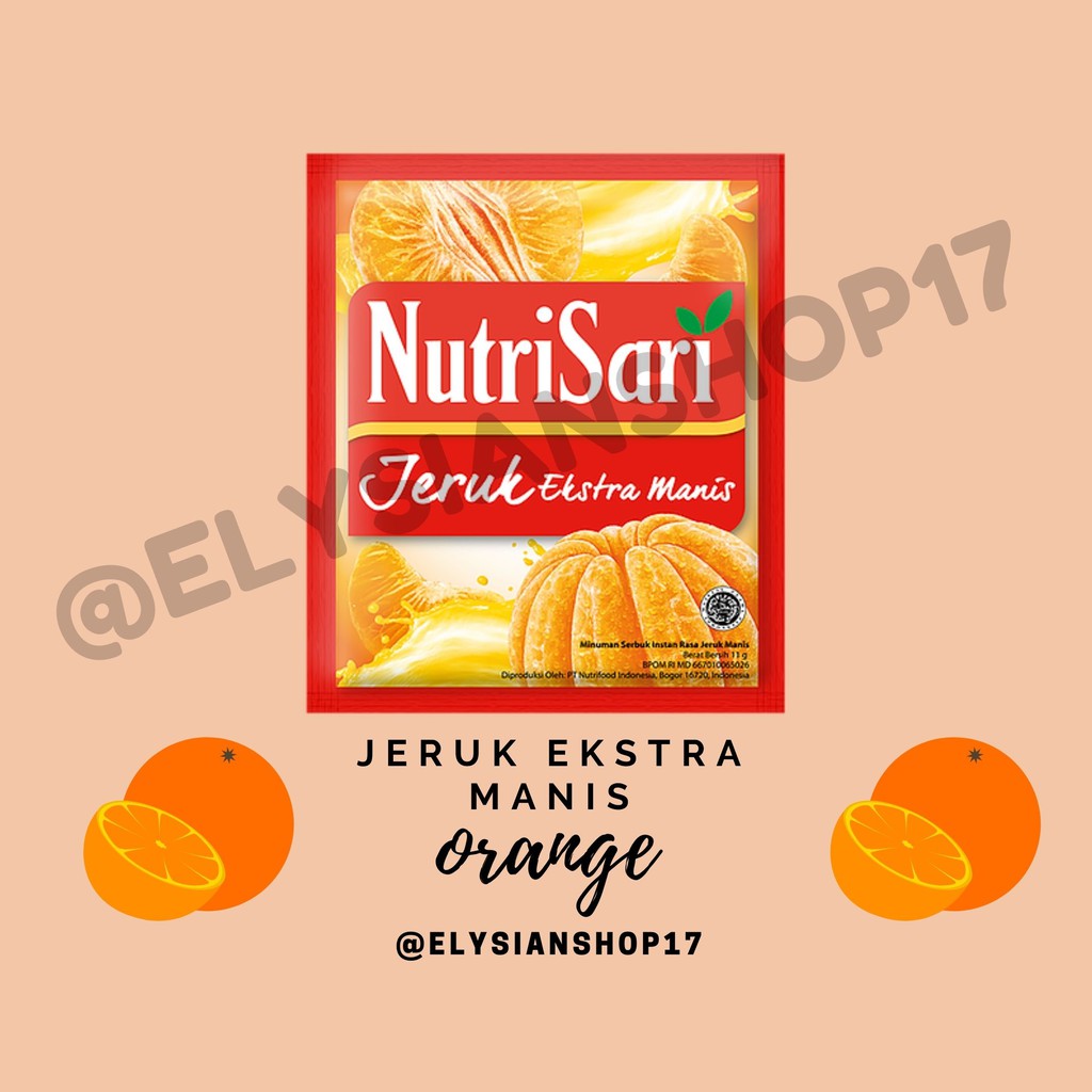 

Nutrisari Jeruk Ekstra Manis 1 Renceng (10 Sachet)