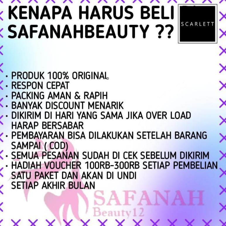[KODE VDBMR] SATU PAKET SKARLET SCARLETT SCARLET SCARLLET WHITENING BY FELICIA ANGELISTA