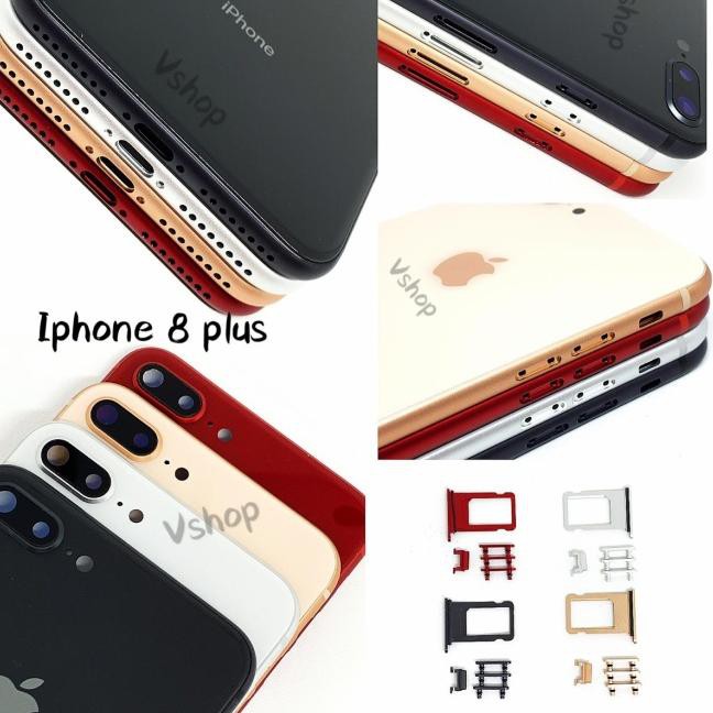 Barang Pilihan-256  CASING - HOUSING FULLSET IPHONE 8+ IPHONE 8 PLUS - Hitam