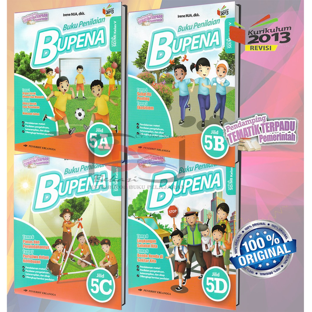 Buku Bupena Kelas 5 Sd Kurikulum 2013 Erlangga Shopee Indonesia