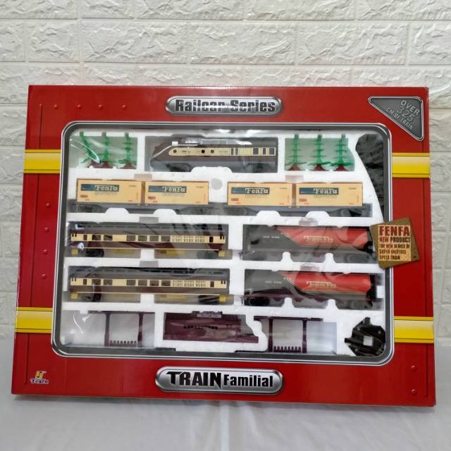 kereta api fenfa merah loco modern