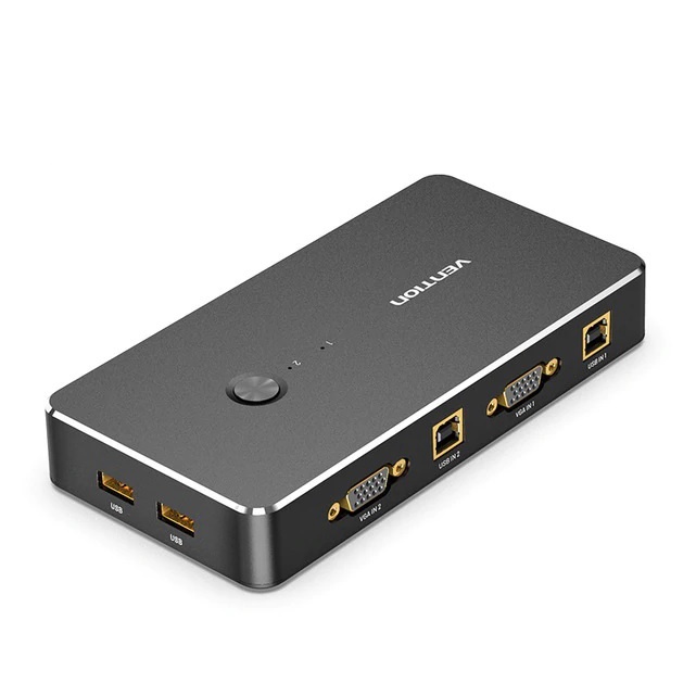 Vention VGA KVM Switch USB 2.0 Keyboard Mouse Printer