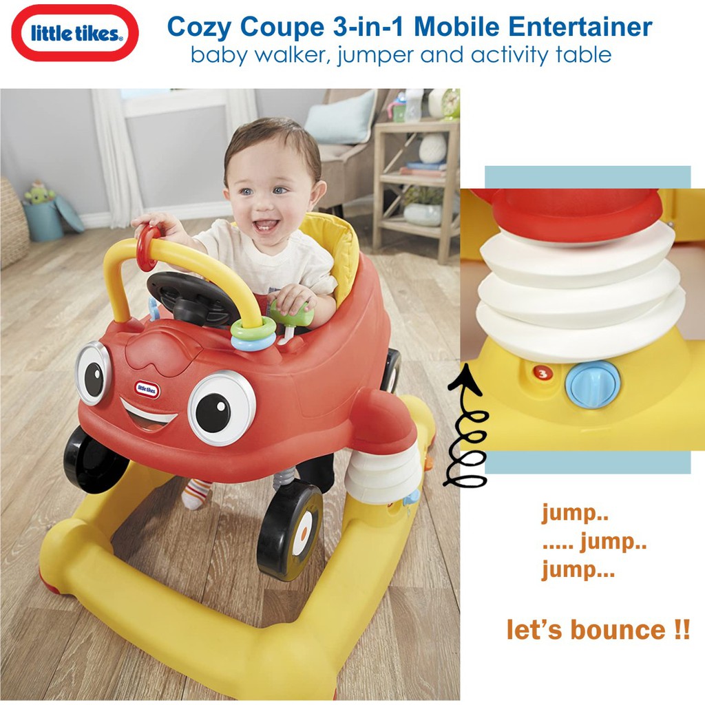 Little Tikes Cozy Coupe 3 in 1 Mobile Entertainer 3in1 Baby Walker activity center jumperoo bouncer