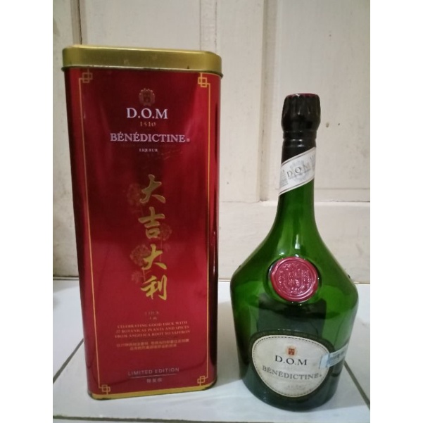 Jual Botol Bekas Benedictine D.O.M Chines New Year Edition - 750 ml ( LENGKAP DENGAN BOX )