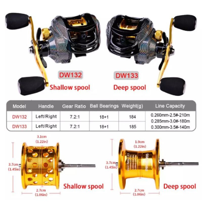 Reel BC PROBEROS DW132 / DW133