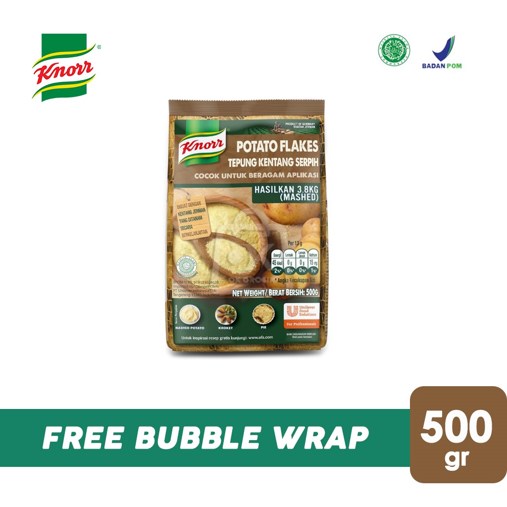 

Knorr Mashed Potato Flakes / Tepung Kentang Serpih (500gr)