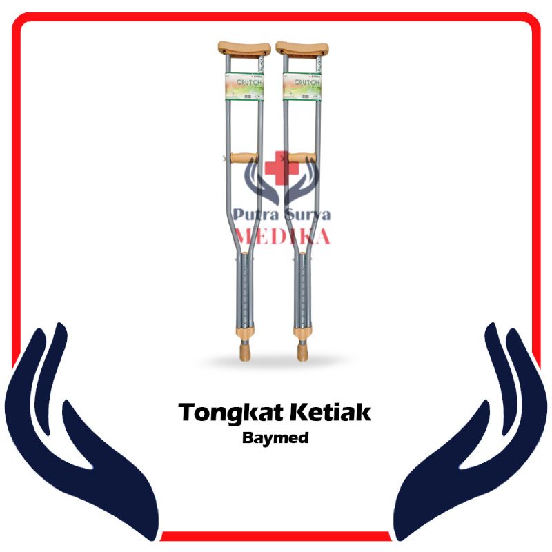 Tongkat Ketiak | Tongkat Kruk | Crutch | Alat Bantu Jalan Baymed
