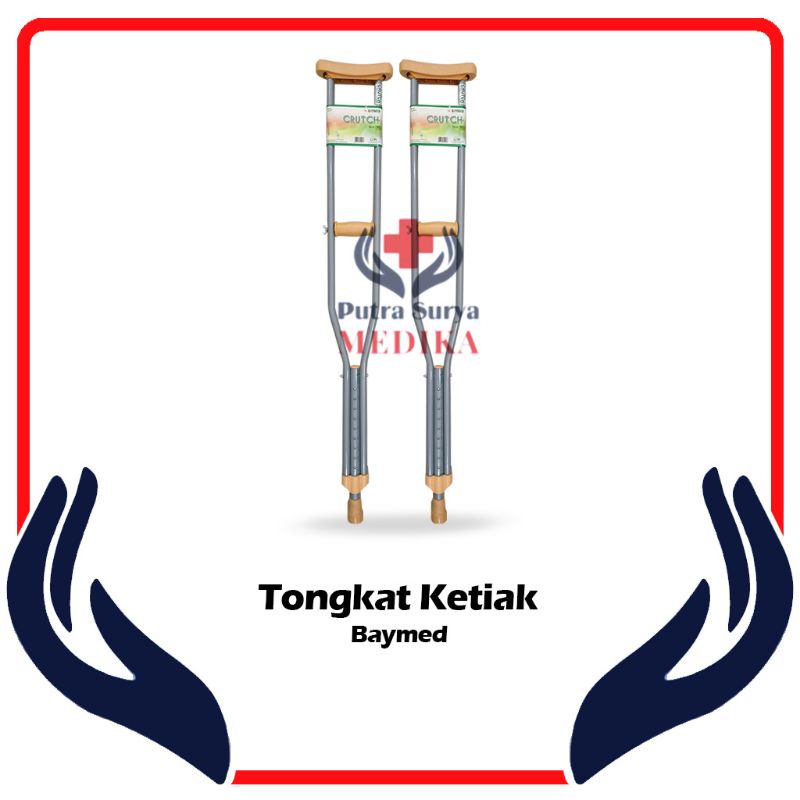 Tongkat Ketiak | Tongkat Kruk | Crutch | Alat Bantu Jalan Baymed