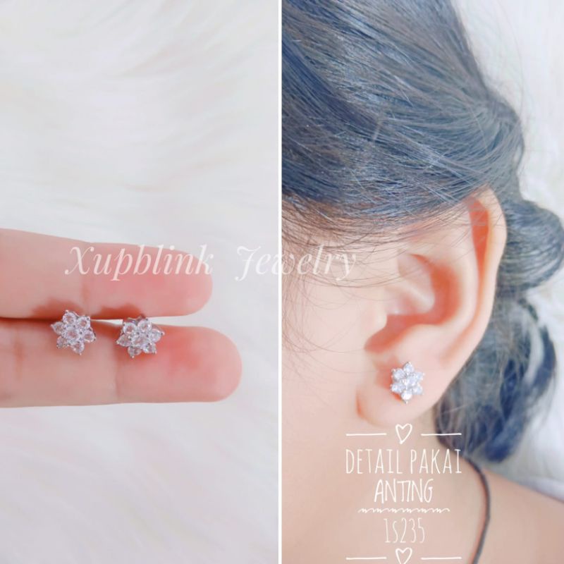 Anting Giwang Titanium Wanita Xupblink Jewelry