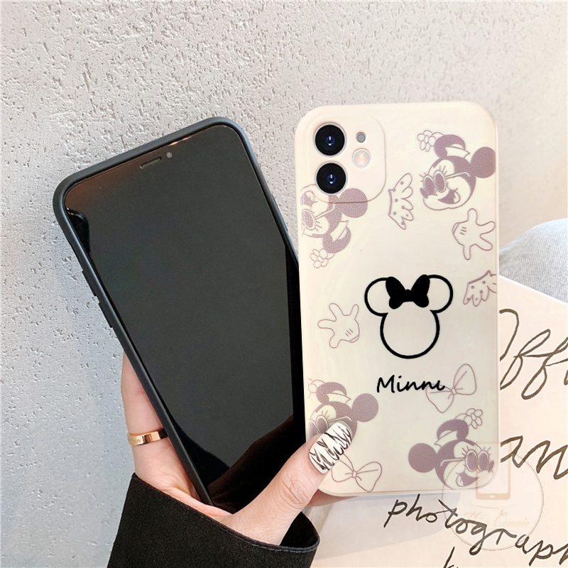 Redmi10 9A A1 12C 10C 9 9T 9C Nfc Mi POCO F4 X3 X5 M3 Pro F3 Mi 11 12 lite 10T 10 Redmi Note12 10 9 8 10Pro 10s 10Pro Plus Max Disney Case Couple Mickey Minnie Soft Lovers Case/Tempat Simpan Bekal