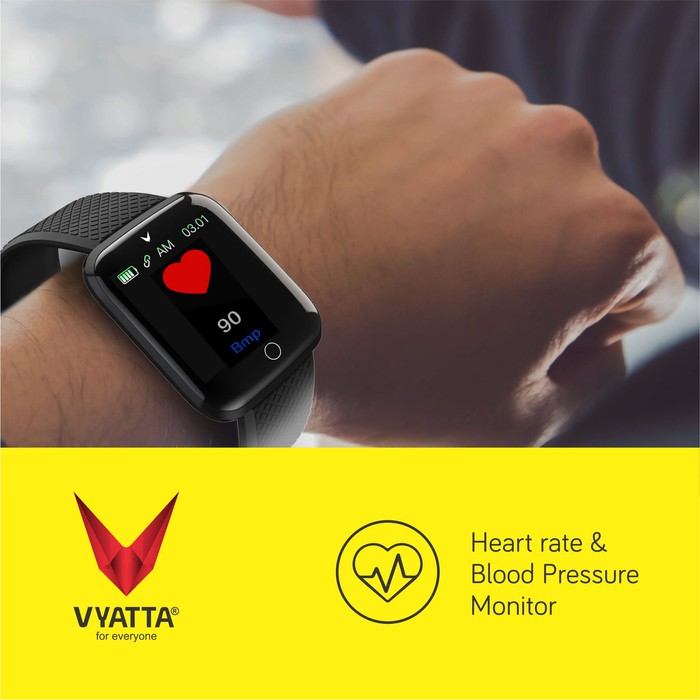 Vyatta Fitme Prime Smartwatch - Colorlcd, Heartrate, Oxygen,Waterproof Paling Murah