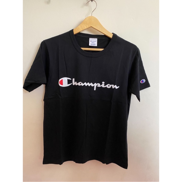 harga champion script tee