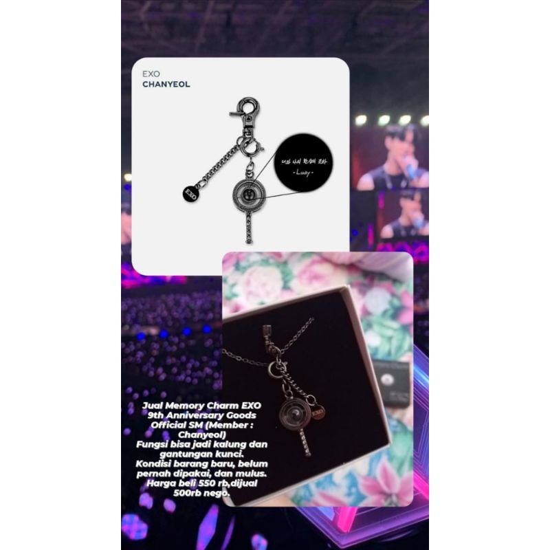Memory Charm EXO 9th Anniversary Goods Official SM (Chanyeol)