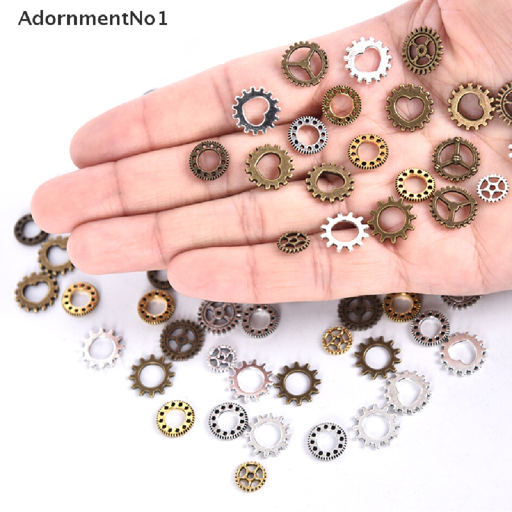 (AdornmentNo1) 100pcs / Set Roda Gigi Mini Gaya Antik / Steampunk Untuk Membuat Perhiasan DIY