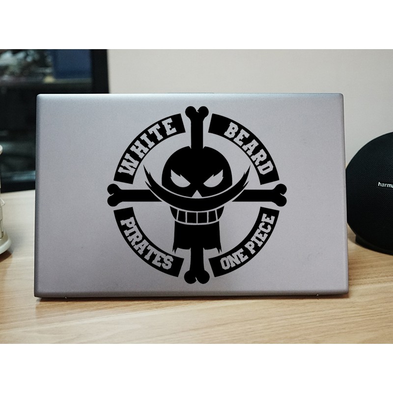 stiker laptop shirohige 2 one piece custom cutting stiker anime murah
