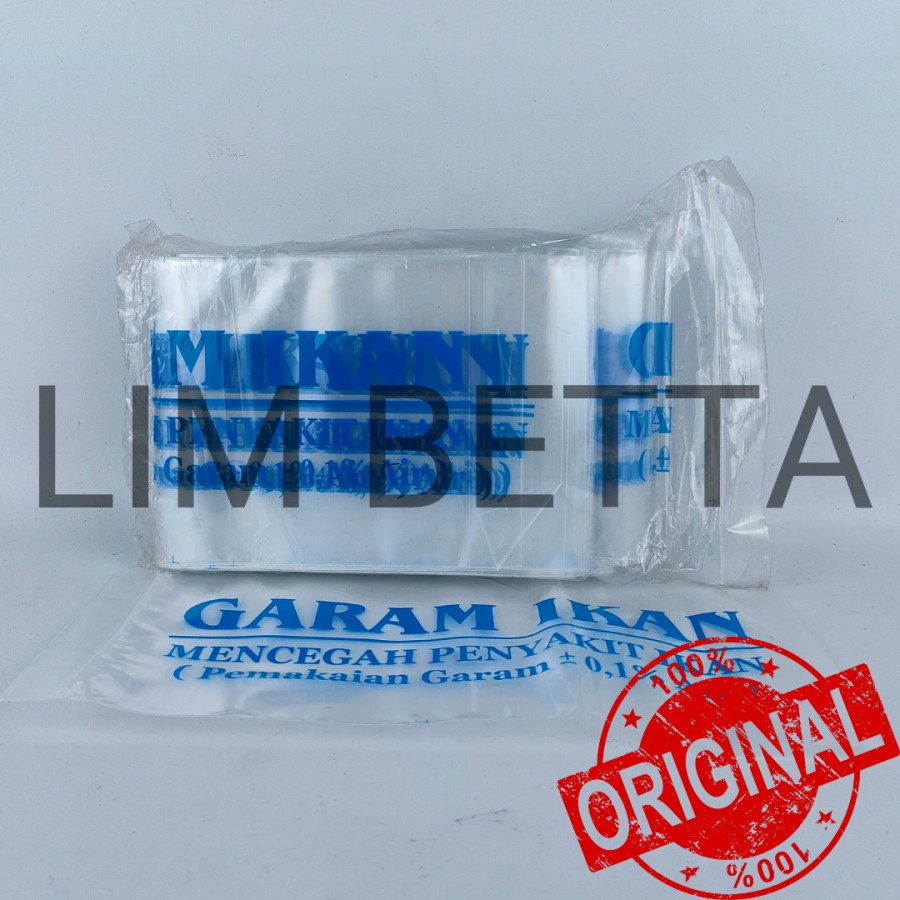 PLASTIK GARAM IKAN / PLASTIK KLIP GARAM IKAN / PLASTIK GARAM 100 PCS