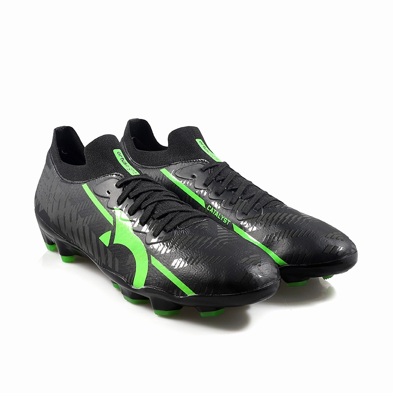 GRATIS ONGKIR !!! PROMO DISKON SEPATU BOLA ORTUSEIGHT LIBERTE FG BLACK LIME GREEN ORIGINAL TERBARU