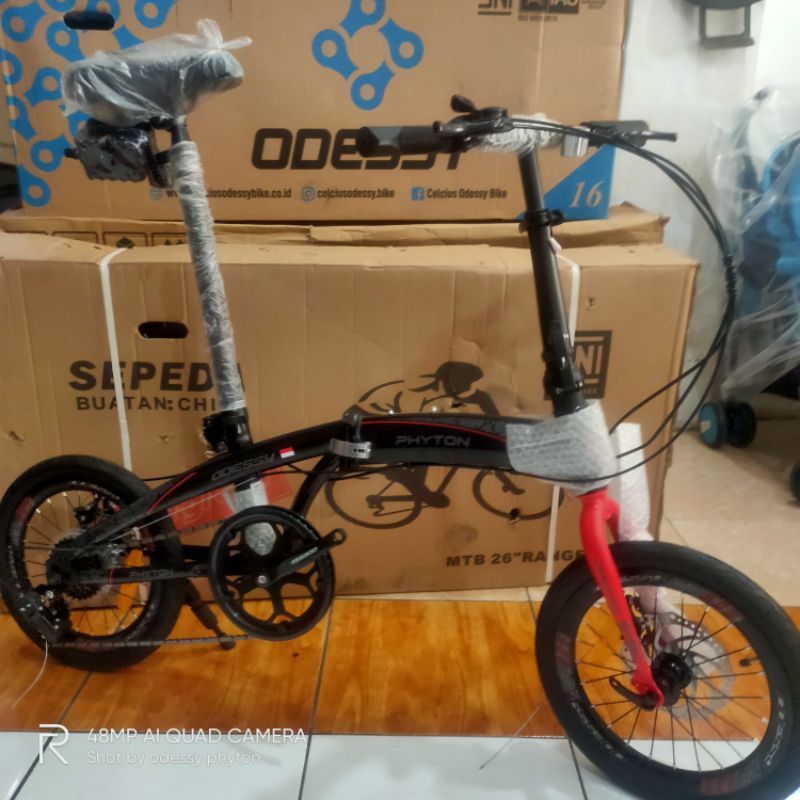 sepeda lipat odessy phyton 16 in