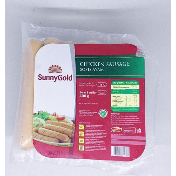 

Sosis Ayam Sunny Gold 400gram