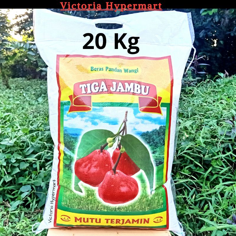 

Beras Tiga Jambu 20kg Pulen Pandan Wangi Kualitas Super Premium