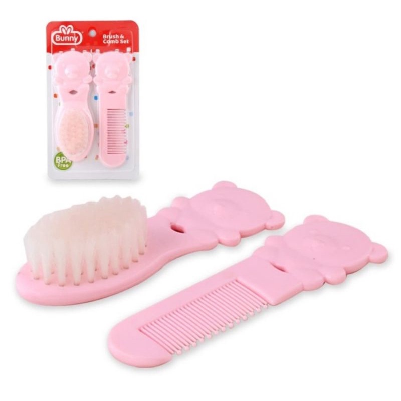 LustyBunny Cartoon Comb &amp; Brush ADC-1107/Sisir &amp; Sikat Bayi