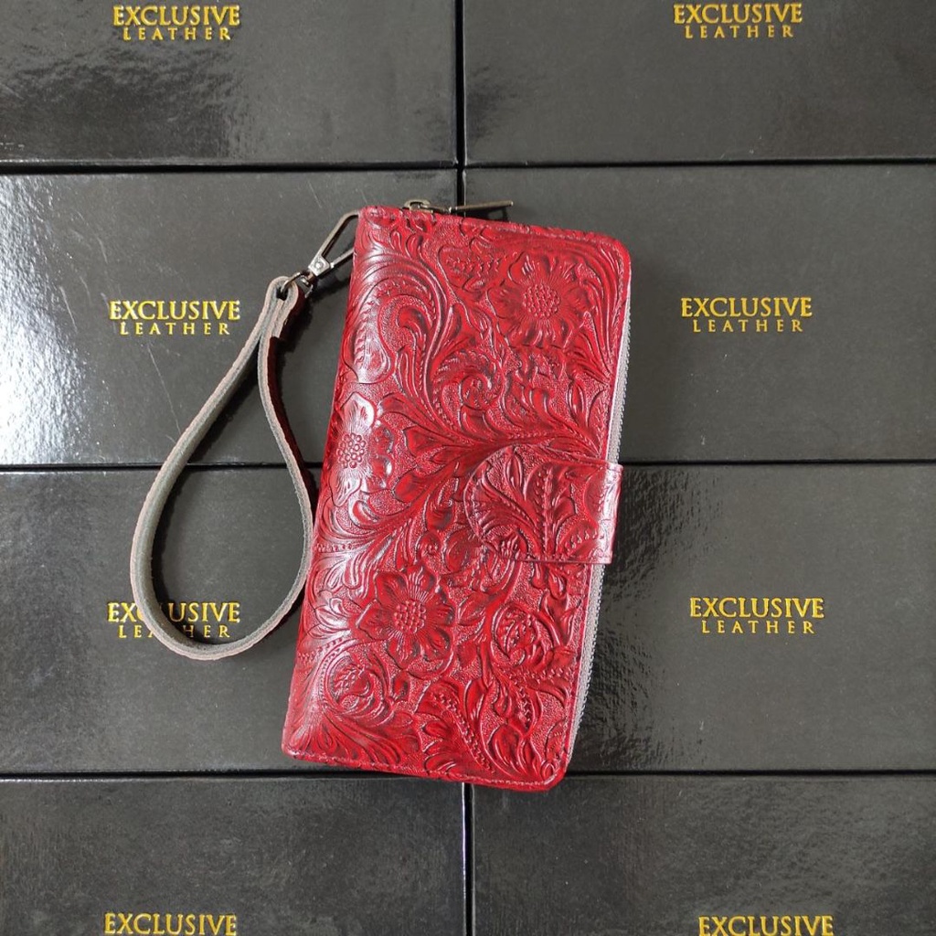 Dompet Wanita LORA Kulit Asli Dompet Lipat Perempuan Dompet Panjang Cewek