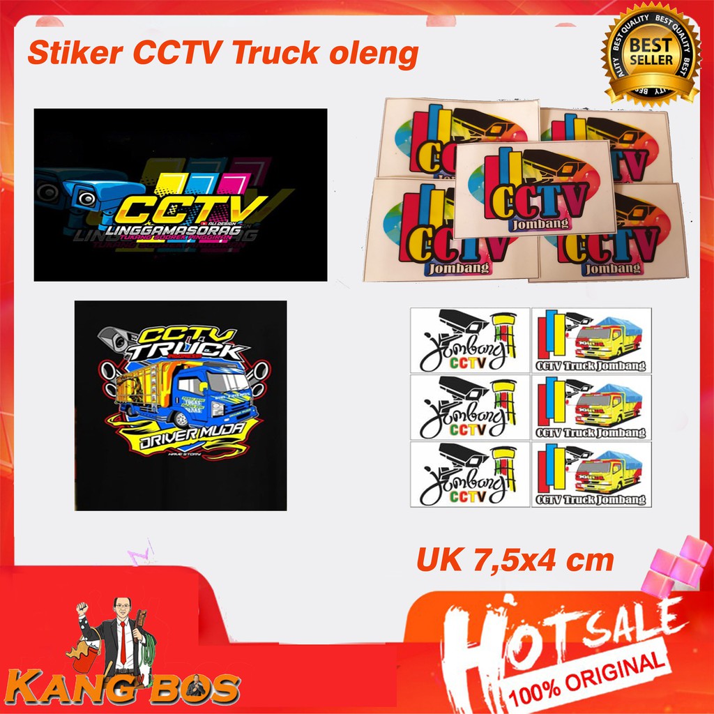 

Stiker cctv truk community truk 1 paket isi 25 stiker