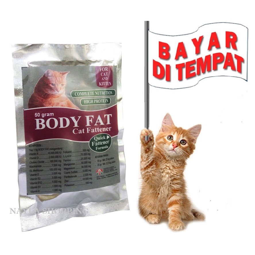 VITAMIN BOOSTER PENGGEMUK KUCING MURAH BODY FAT OBAT PENAMBAH BERAT BADAN KUCING AMPUH