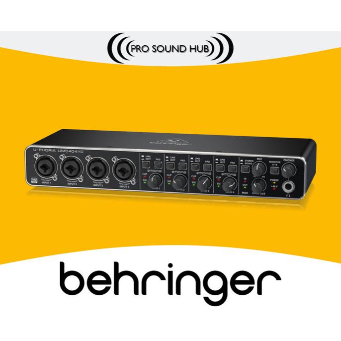 Behringer UMC404HD UMC 404 HD USB Audio Interface Soundcard 4 Channel