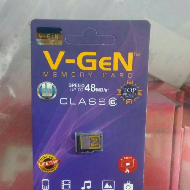 V-Gen MicroSDHC 8GB Class 10 - Memori Kartu untuk Smartphone dan Kamera Digital