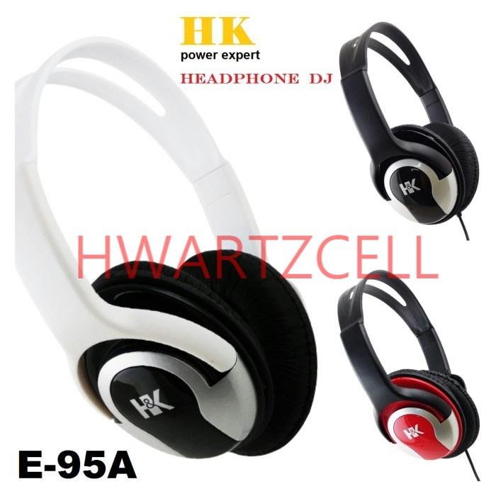 Headphone DJ Extreme Bass HK E-95A - Putih - Putih
