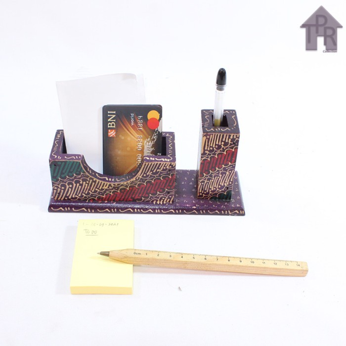 Kayu Batik | Tempat Ballpoint Notes / Kartu Nama Dll.