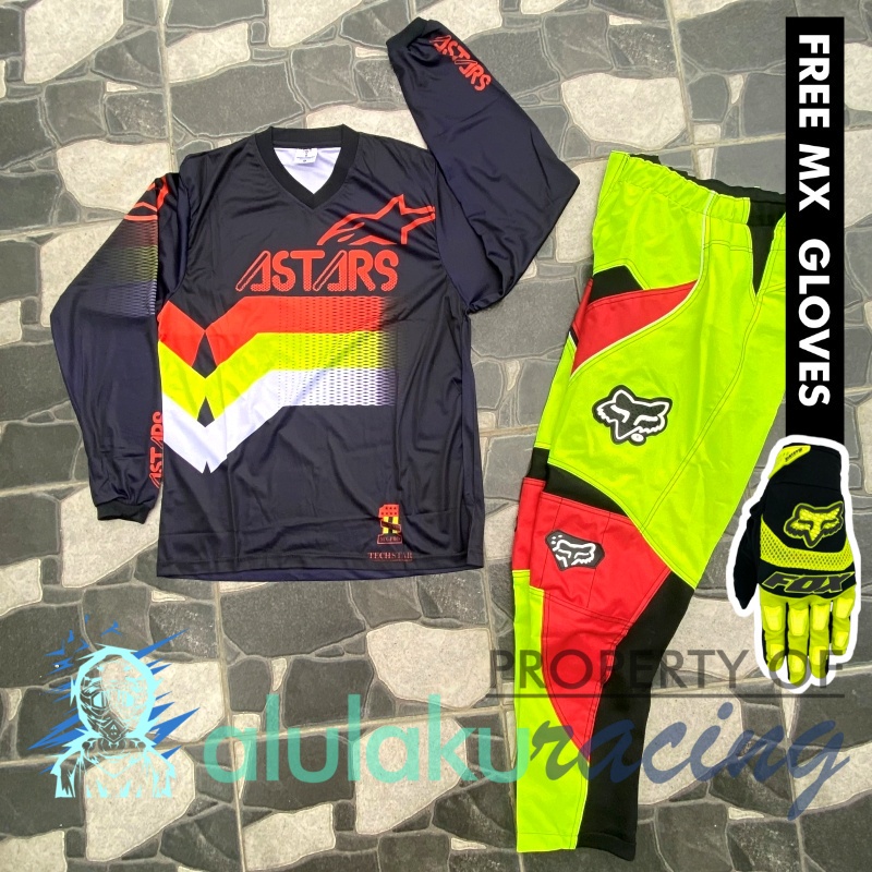 Jersey &amp; Celana MX Trail Motocross - Paket Bundling ASCT0313-F44