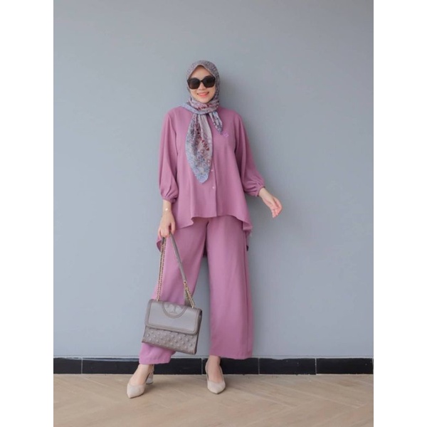 BAJU SETELAN WANITA NYAMAN PRISA SET BY DYN CLOTHINGLINE (READY)
