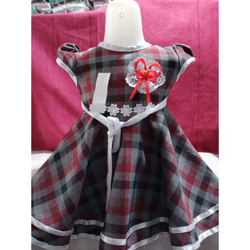 Gaun Kembang Milova Tebal Dress Anak