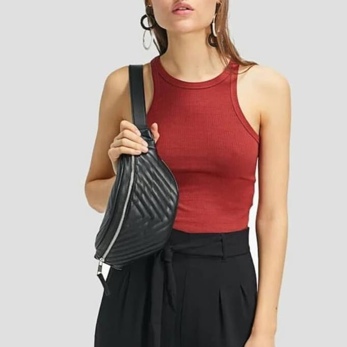 Kualitas Terjamin Tas pinggang stradivarius chevron waist bag stradivarius belt bag BARANG BAGUS