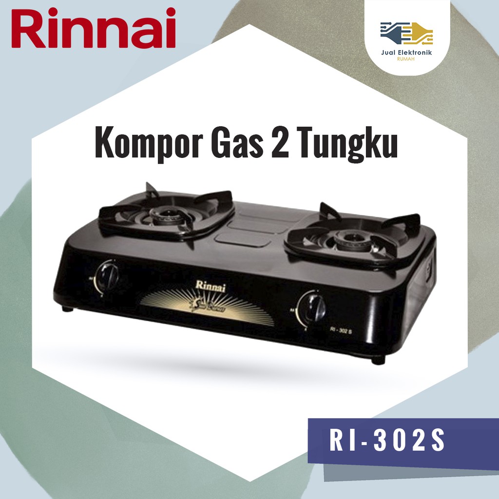 Kompor Gas 2 Tungku Rinnai RI-302S / RI302S Penawaran Terbatas