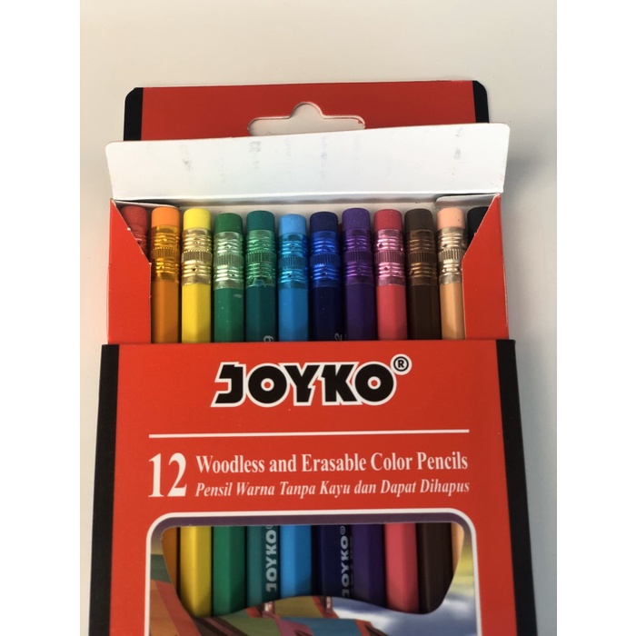 

Berkualitas Pensil Warna Joyko 12Warna (Bisa Dihapus) Hot Sale