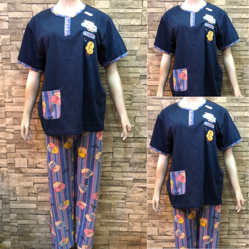 CP FOREVER MAMA SIZE | BAJU TIDUR | PIYAMA | COD-813 Dongker