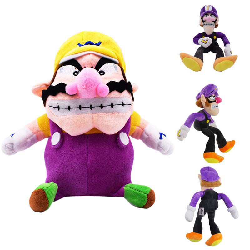 Super Mario Bros Plush Doll Wario Waluigi Stuffed Toy Gift Anime Cartoon Game