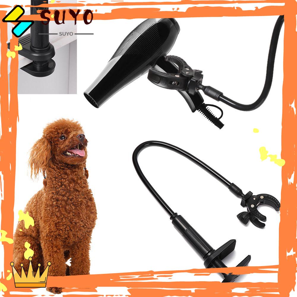 SUYOU Dog Supplies Pet Grooming Shelf Trimmer Tools Hands-Free Hair Dryer Bracket Hair Drye Holder Dog Grooming 360 Degree Adjustable Clamp Safe Rotatable