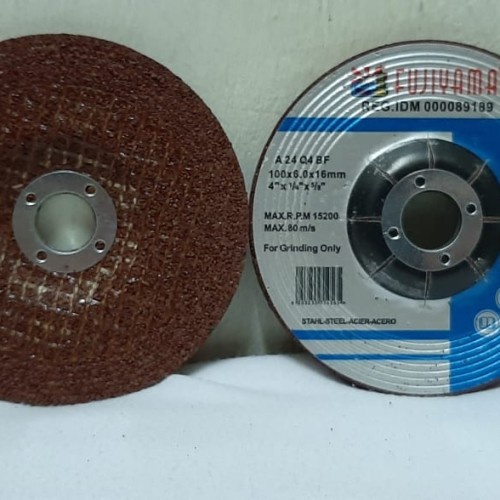 FUJIYAMA Batu Poles 4 Inch Grinding Wheel Double Layer / Batu Gerinda Slep 4 inch Gurinda Poles 4inch