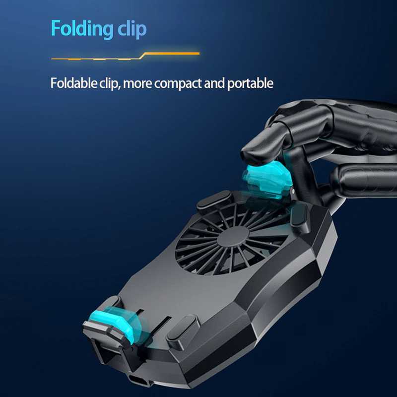 Smartphone Cooling Fan Kipas Heat Sink Rechargeable / Pendingin Hp Handphone Untuk Game Gaming Iphone X9 Realme Oppo Redmi Android Fan Holder / Kipas Angin Hp Gaming Game Android Cooling Pad / Cooling Fan Fun Coler Cooler Smartphone Radiator Usb For Phone