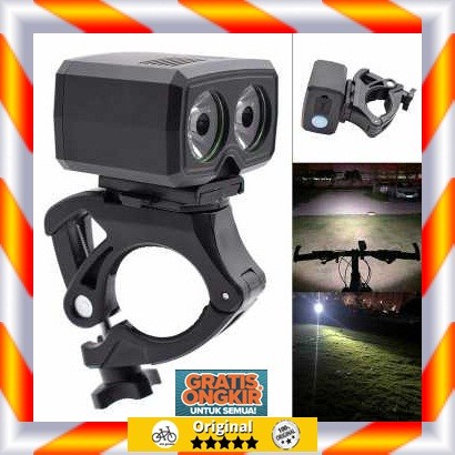 Headlamp Lampu Sepeda Gunung Lipat Polygon USB Recharger ZACRO Y15