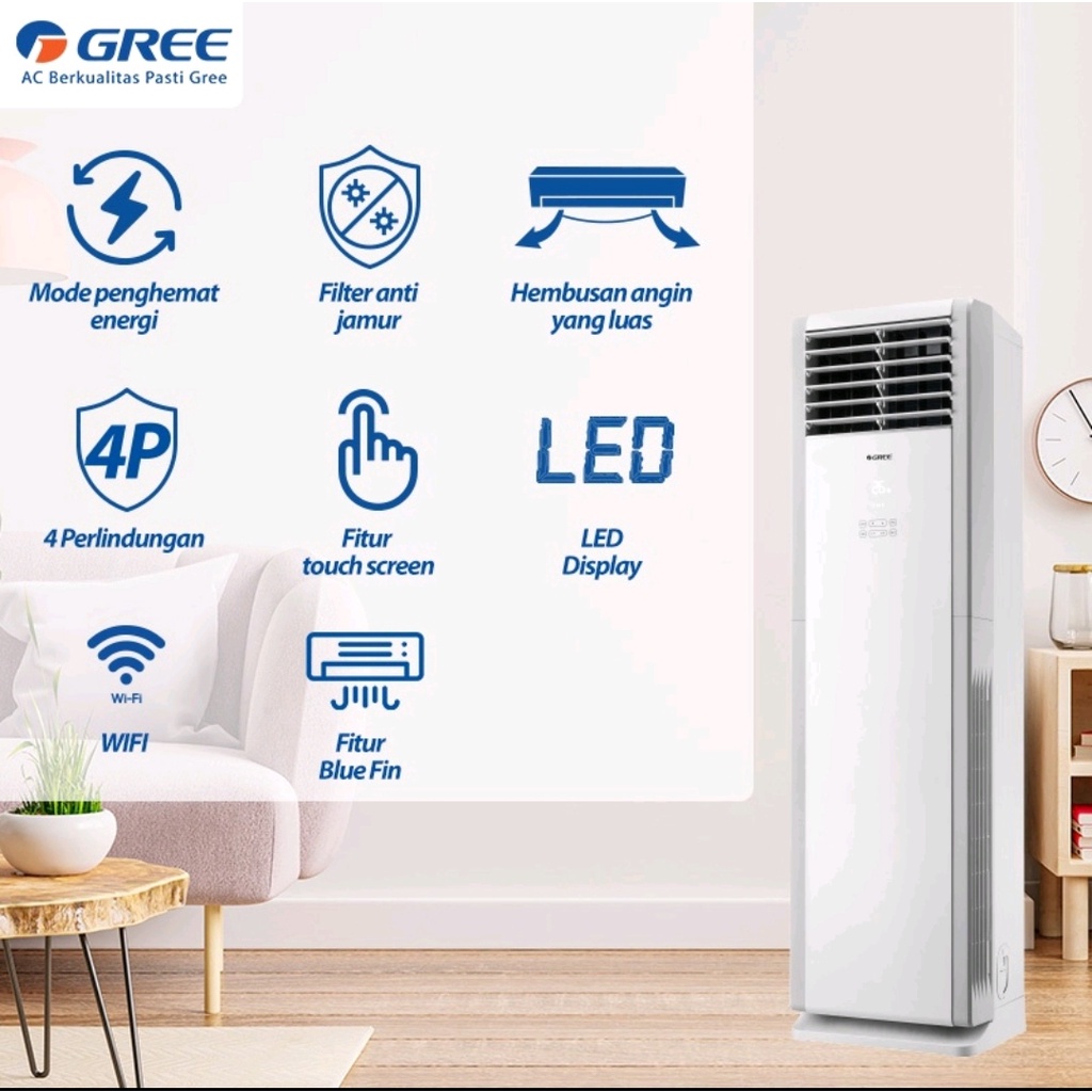 AC GREE FLOOR STANDING 2 PK - GVC 18 STS