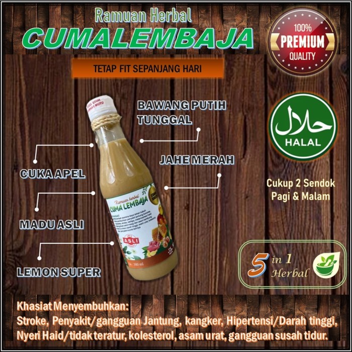 

RAMUAN HERBAL CUMALEMBAJA 620ML (JUS BAWANG LANANG) / CUMALEMBAJA 620ML (JUS SUPER AMPUH