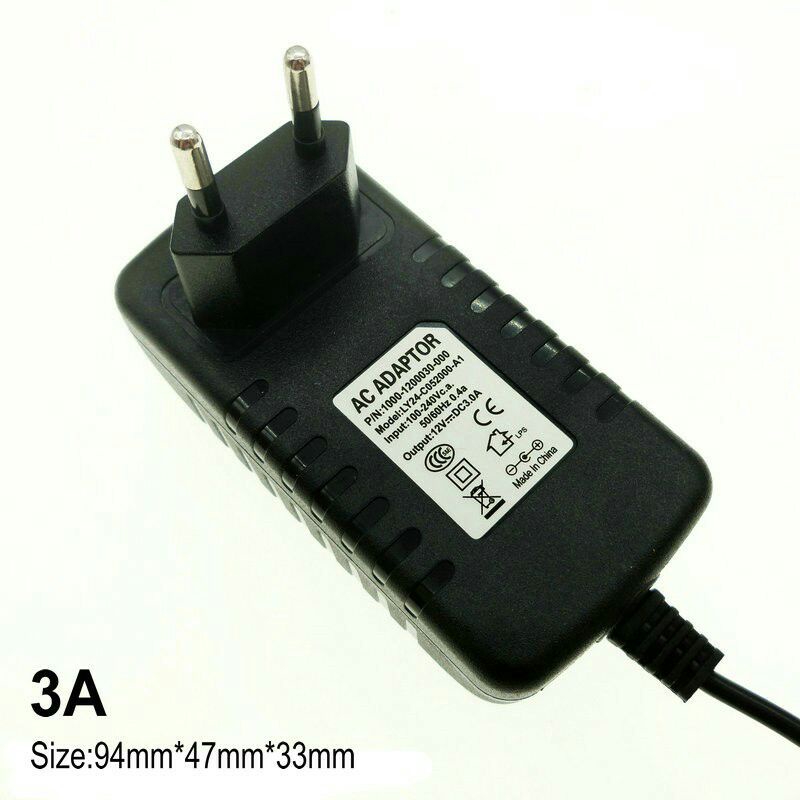 DSM Power Adaptor LED Strip DC12V 3A - DSM1230 - Black